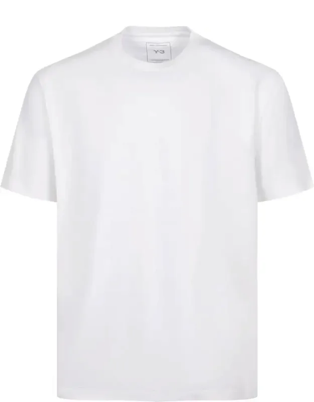 Y-3 T-shirt And Polo Ribbed Crew Neck, Short Sleeves