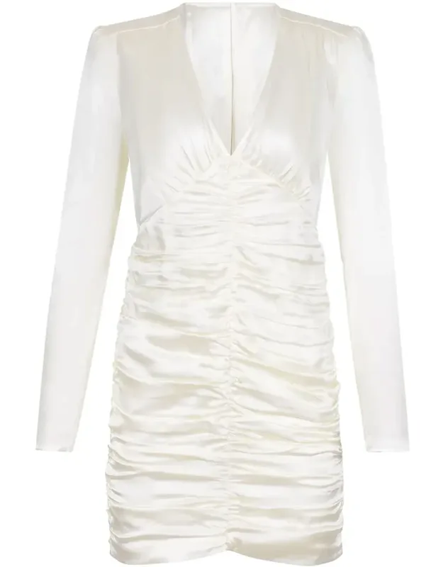 _rotate Dress With Ruffled Corset And Zip Closure_