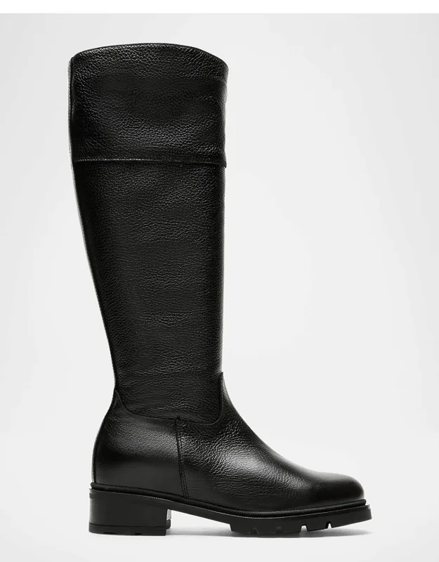 Scottie Leather Lug-sole Knee-high Boots