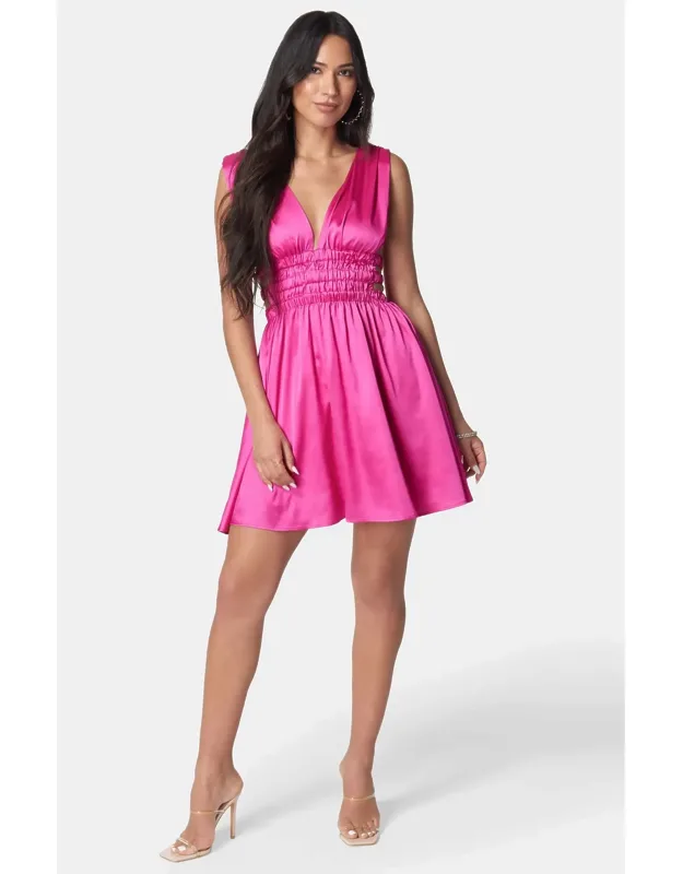 Elastic Waist Skater Dress