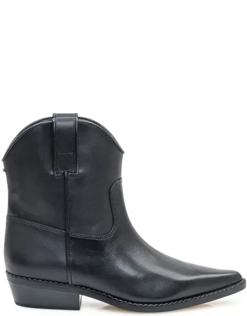 Noemie Booties In Leather