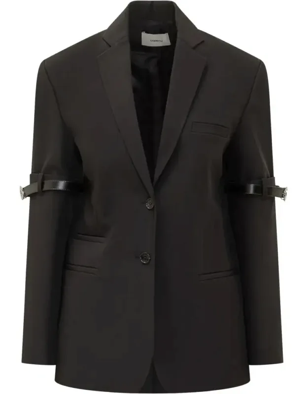 Blanket Blazer With Strap Detail