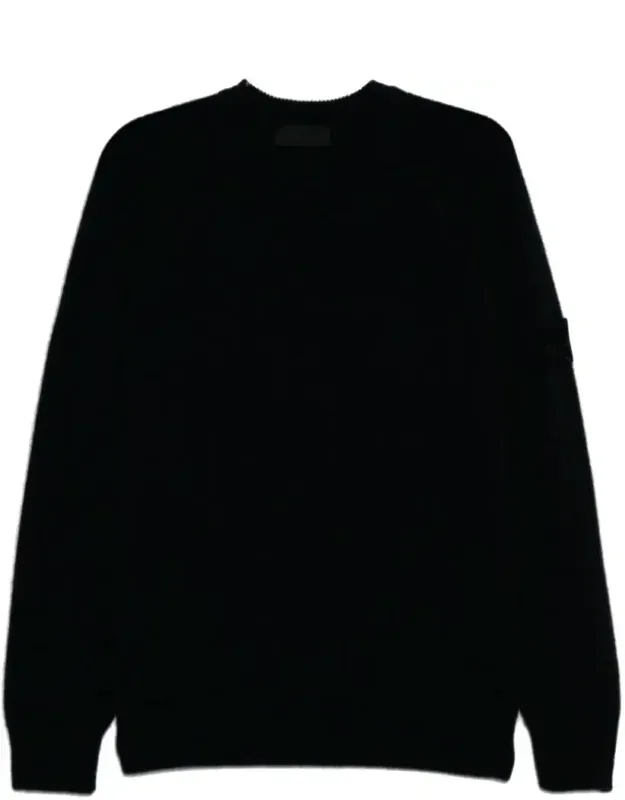 Sweater With Ghost Badge And 100% Cashmere