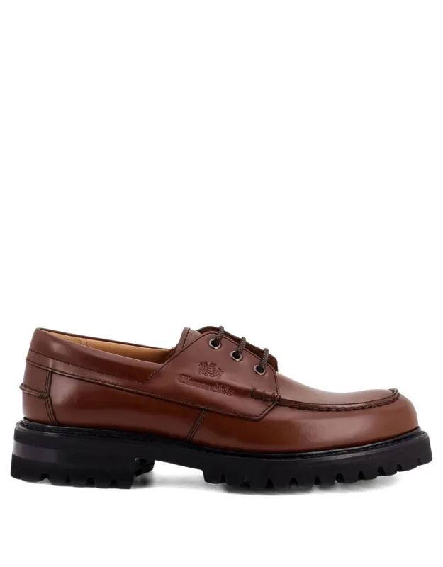 Loafers Lace-up Front Round Toe