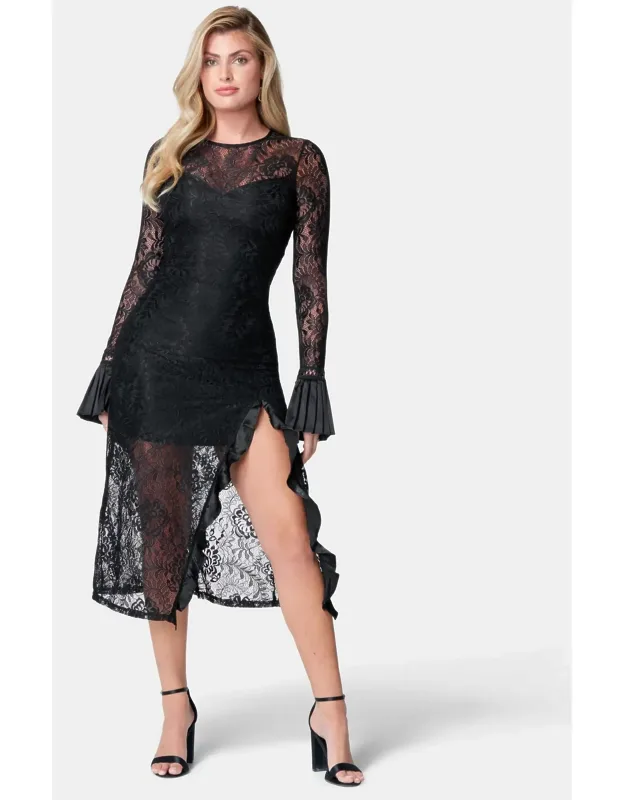 Slit Lace Dress