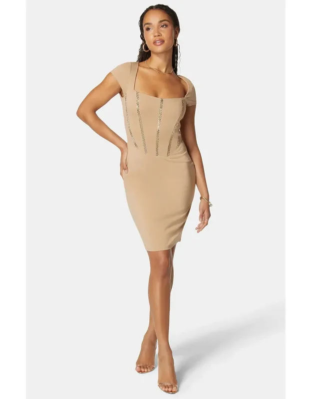 Embellished Corset Mini Dress