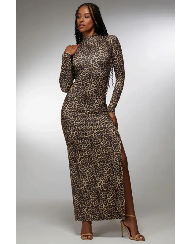 Open Back Chain Maxi Dress