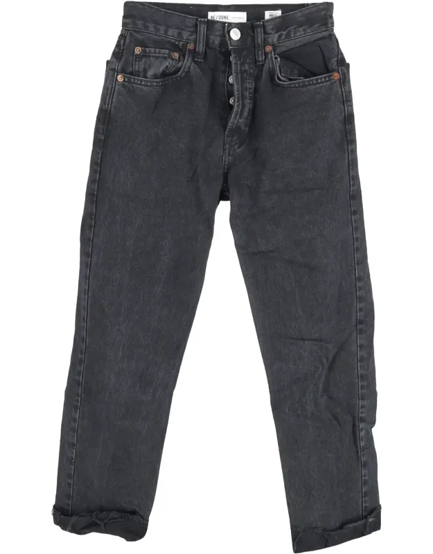 70s High-waisted Straight-leg Jeans