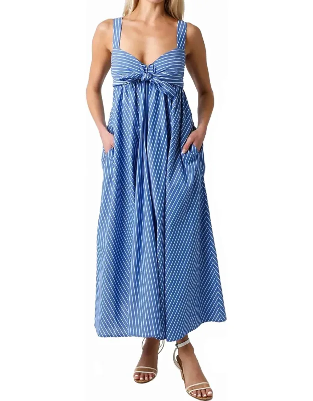 Saylor Stripe Midi Dress
