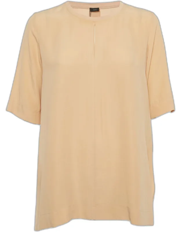 Silk Key-hole Tunic Top