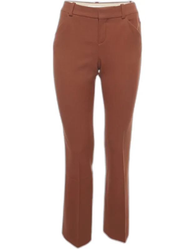 Wool Straight Leg Trousers