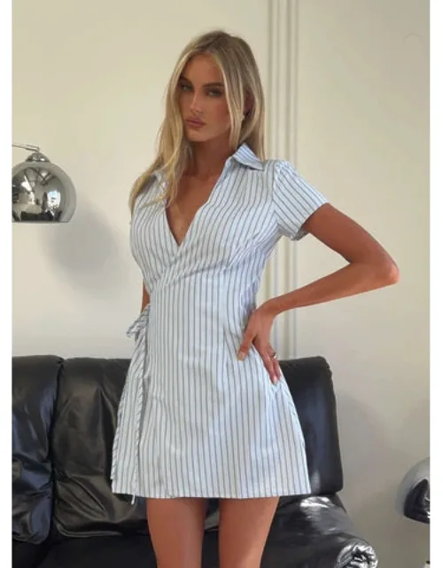 Wrap Collared Mini Dress