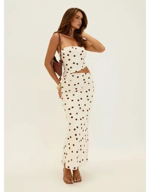 Jasira Strapless Drape Maxi Dress