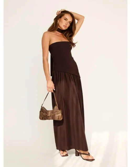 Odela Strapless Drop Waist Maxi Dress