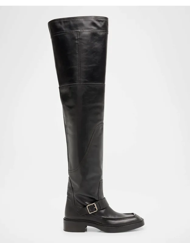 Joe Smooth Leather Over-the-knee Boots