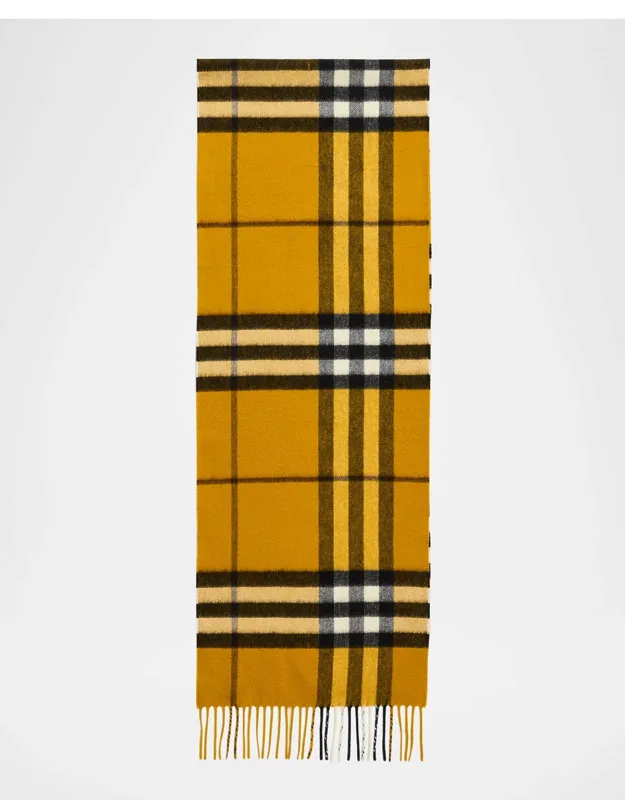 Cashmere Giant Brights Check Scarf