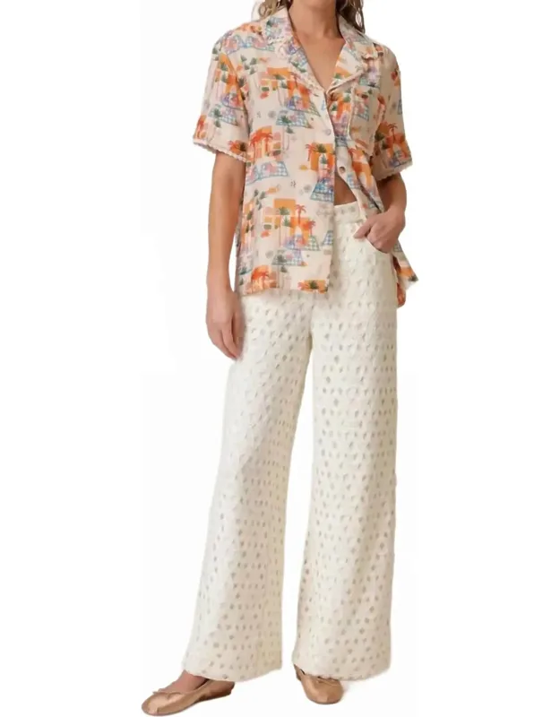 Crochet High Waisted Pants