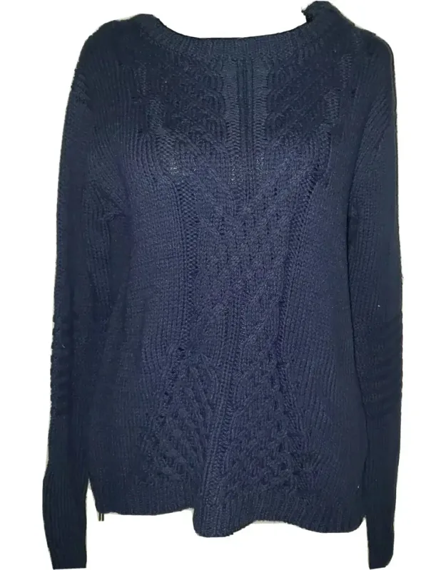 Knit Cotton Blend Sweater