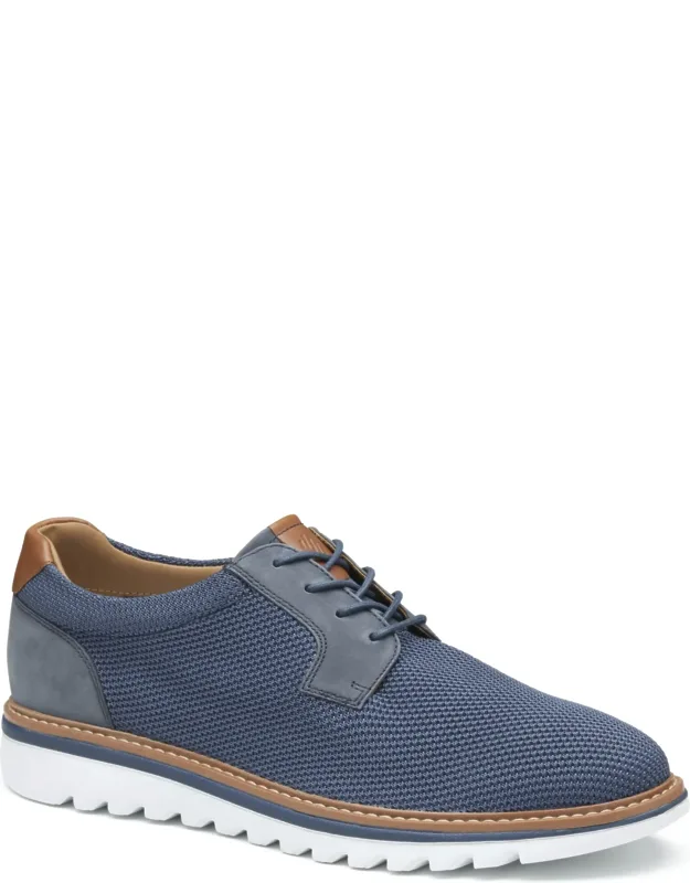 Algood Knit Plain Toe Casual Lace-up Shoes