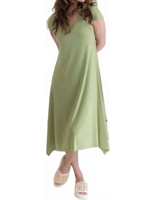 Splice V-neck Dress
