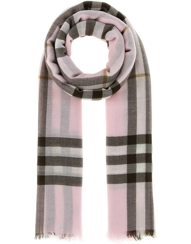 Embroidered Wool Scarf