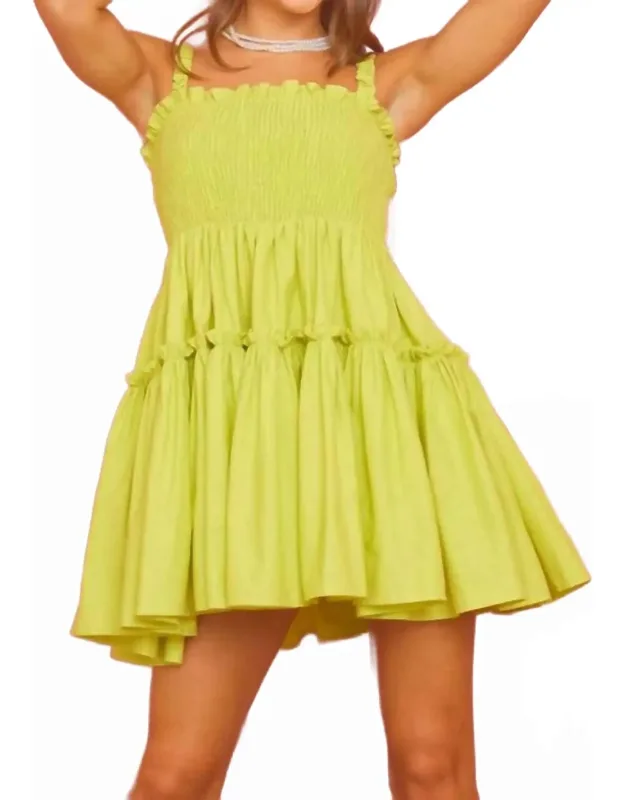 Sleeveless Tiered Mini Dress