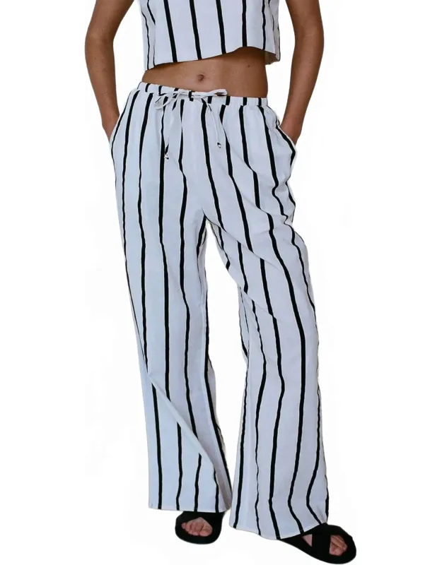Woven Cotton Linen Pants