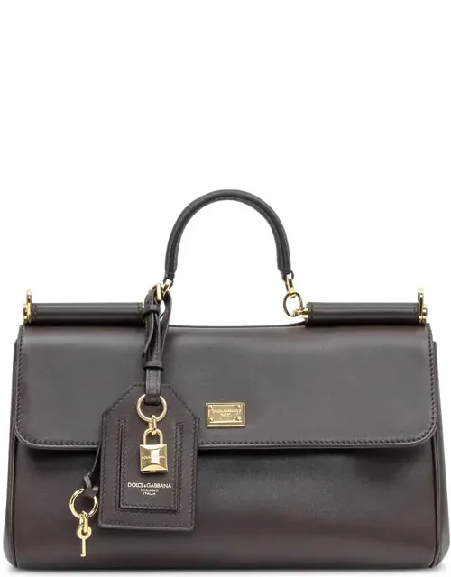 Lux Brass Vintage Leather Bag