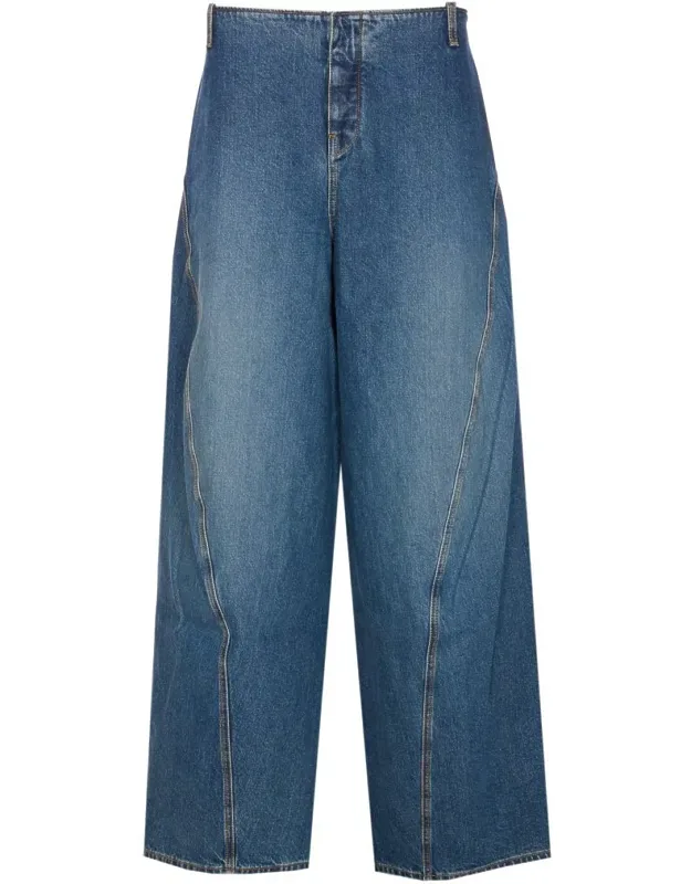 Alaïa Jeans With Hook Closure And Balloon Fit