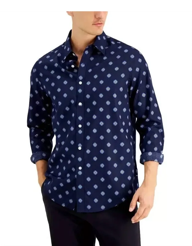 Geometric Print Woven Shirt