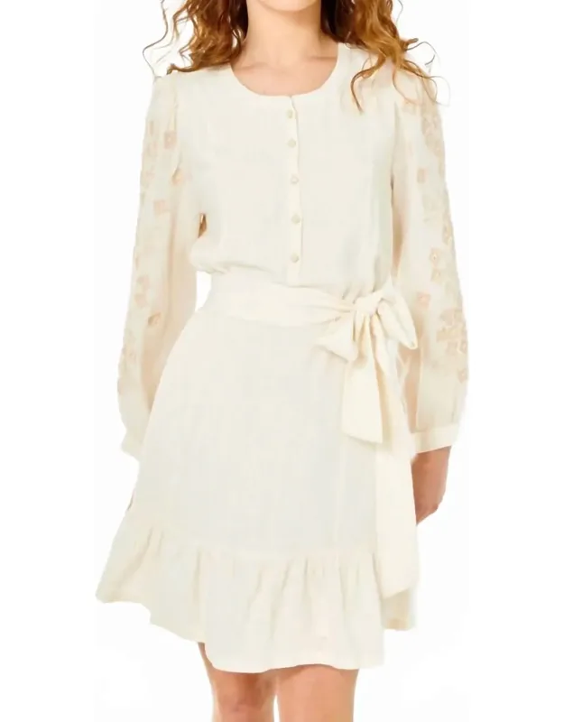 Mini Dress In Linen