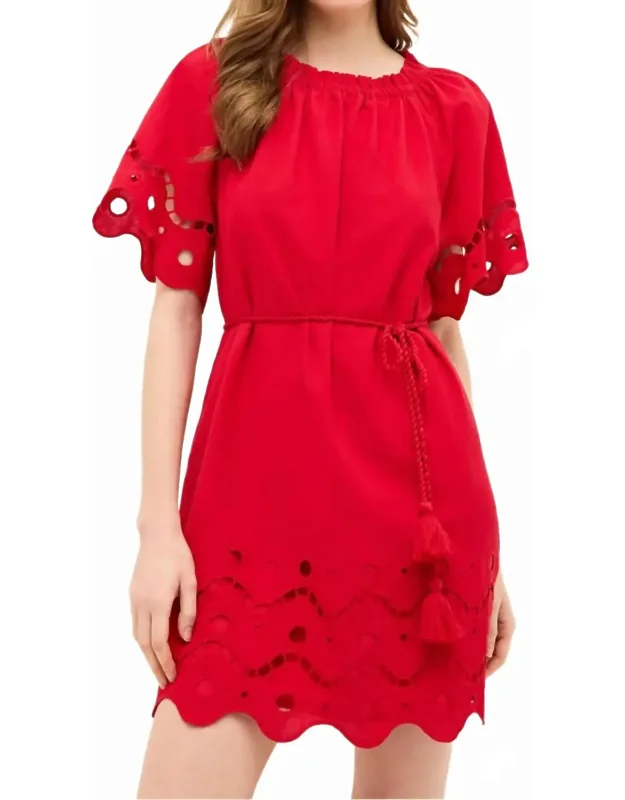 Tegan Dress - Chic Mini With Tie Closure