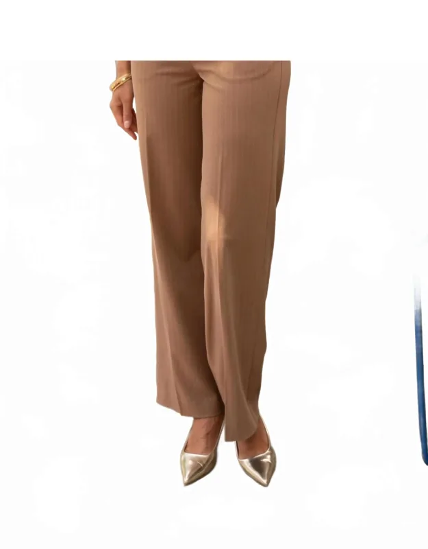 Dual Appeal Striped Straight-cut Pants
