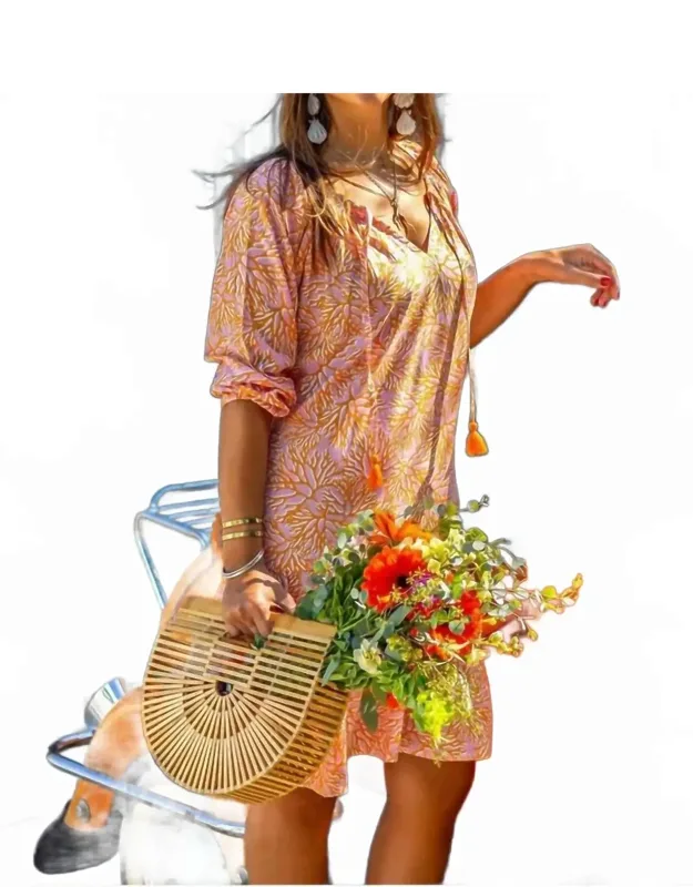3/4 Sleeve Dress