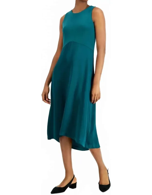 Fitted Flare Asymmetrical Dress