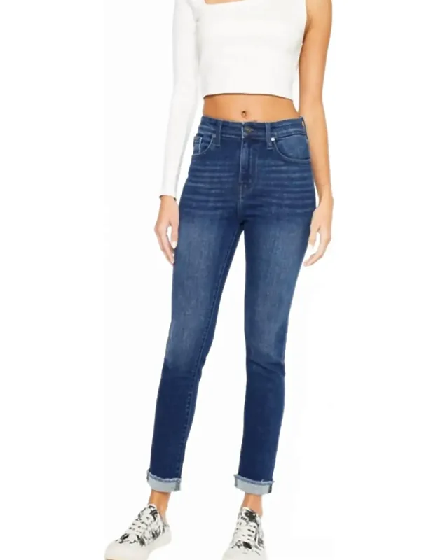 High Rise Cigarette Leg Jeans
