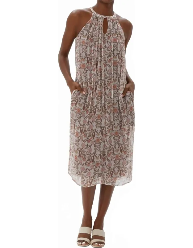 Moore Column Dress In Floral