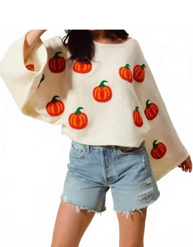 Pumpkin Halloween Thanksgiving Sweater Top