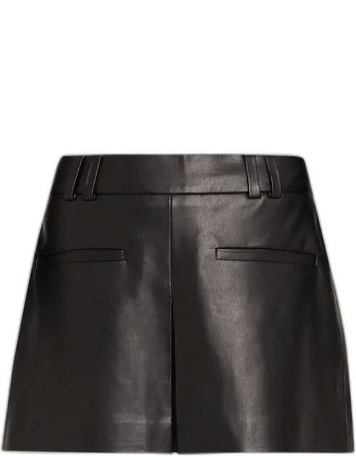 Vegan Leather Mini Skirt