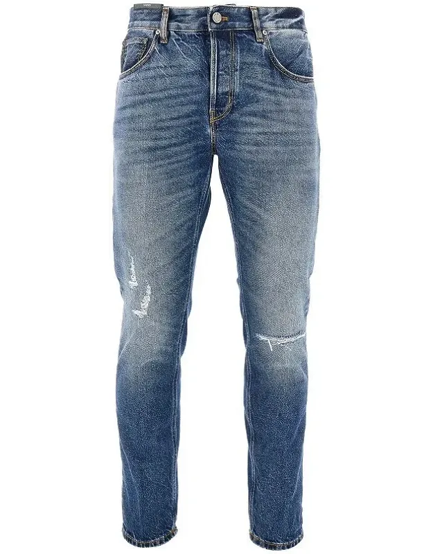 Used-effect 'reggae' Jeans
