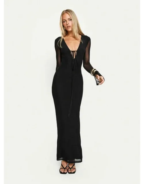 Cut Out Long Sleeve Maxi Dress