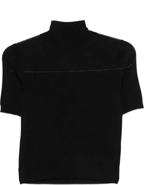 Short-sleeve Roll-neck Sweater