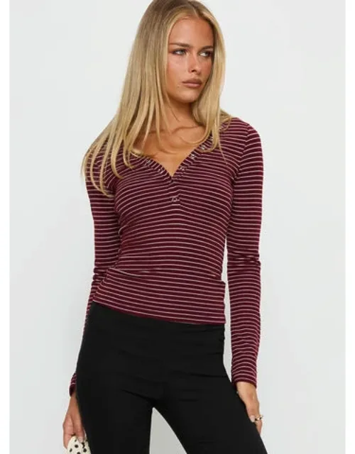Button-up Long Sleeve Top