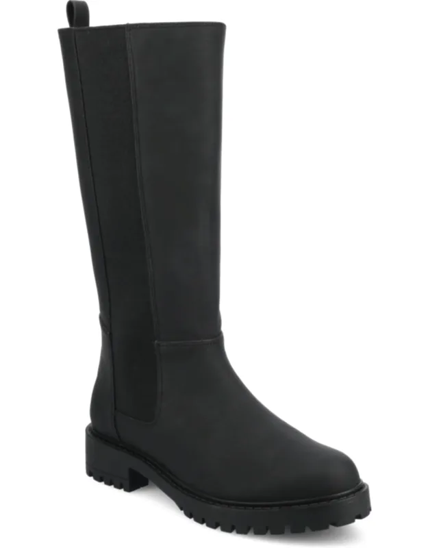 Knee High Stretch Extra Wide-calf Casual Boots