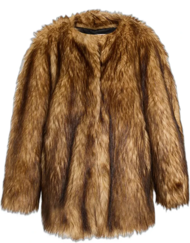 Faux Fur Top Coat