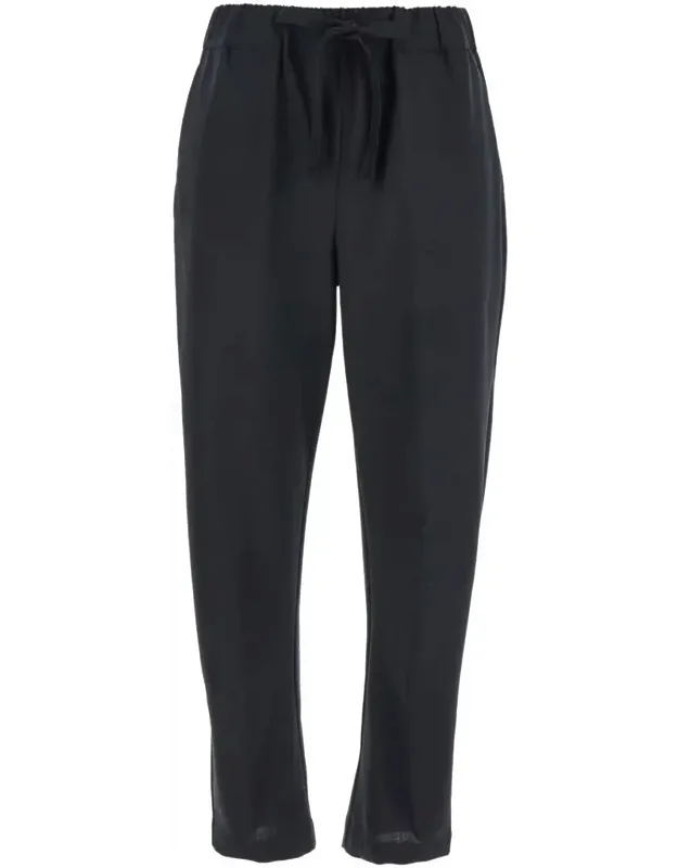 Buddy Cropped Pants With Drawstring Waist In Cotton