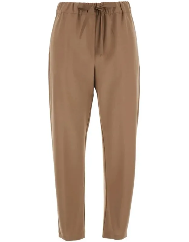 Buddy Cropped Pants With Drawstring Waist In Cotton