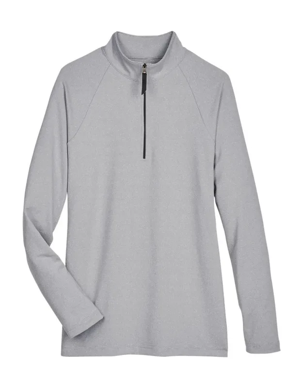 Crownlux Performance Clubhouse Micro-stripe Quarter-zip Pullover