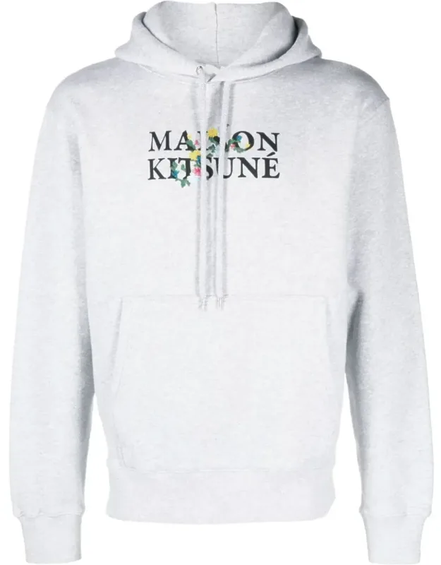 Flower Embroidery Cotton Hoodie