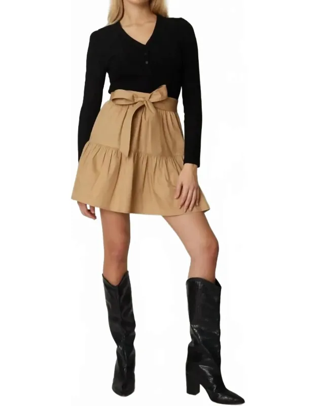 Two Tone Mini Dress